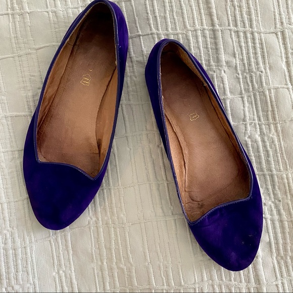 Aldo Purple Leather Loafers/Flats, size 8.5 - Picture 1 of 7